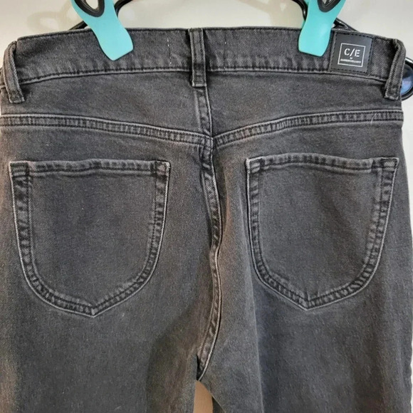 Current Elliot Women’s Washed Black Pleated High-Rise Tapered Denim Jeans |Sz 29 - Picture 8 of 10